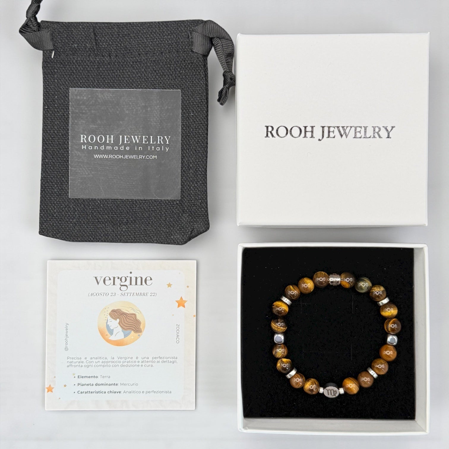 Vergine – Bracciale Zodiacale con Bigliettino del Segno