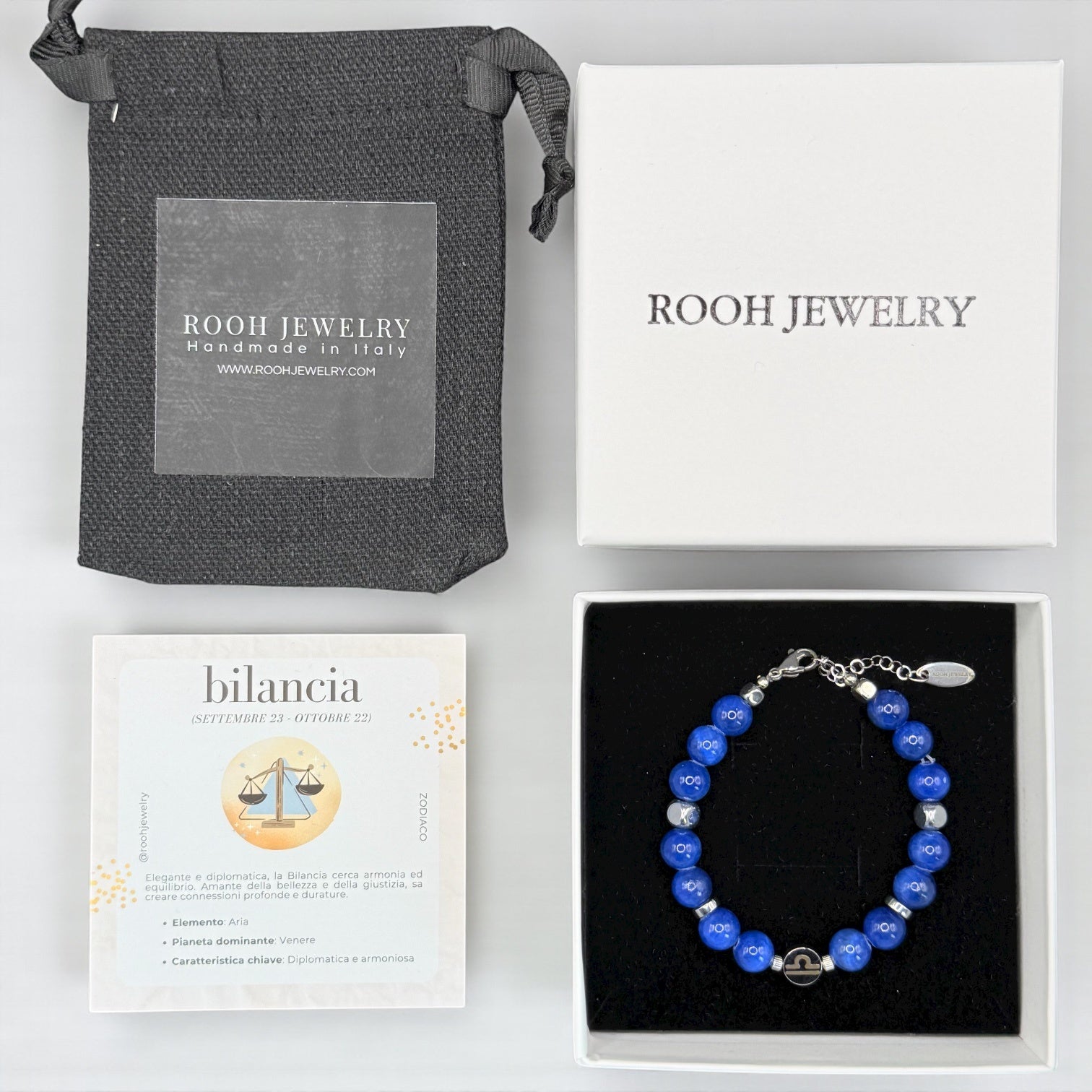 Bilancia – Bracciale Zodiacale con Bigliettino del Segno