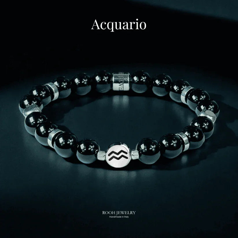 Acquario – Bracciale Zodiacale con Bigliettino del Segno - Rooh Jewelry