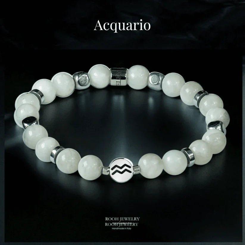 Acquario – Bracciale Zodiacale con Bigliettino del Segno - Rooh Jewelry