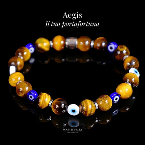 AEGIS – Bracciale Protettivo con Occhio Greco e Occhio di Tigre - Rooh Jewelry