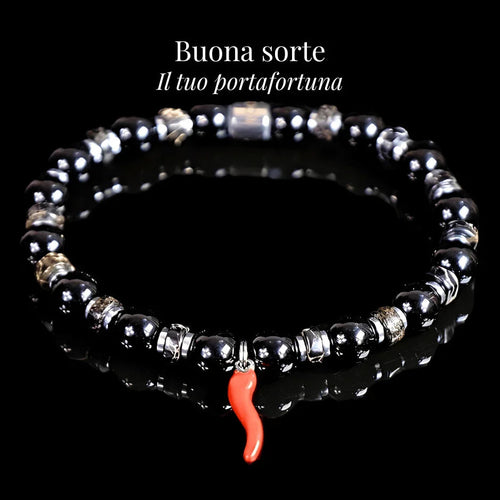 BUONA SORTE – Bracciale Protettivo con Cornetto Portafortuna - Rooh Jewelry