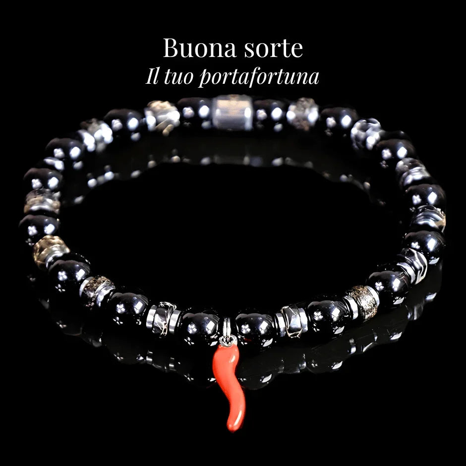 BUONA SORTE – Bracciale Protettivo con Cornetto Portafortuna - Rooh Jewelry