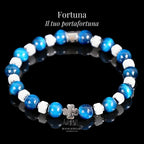 FORTUNA – Bracciale con Quadrifoglio e Pietre Naturali - Rooh Jewelry
