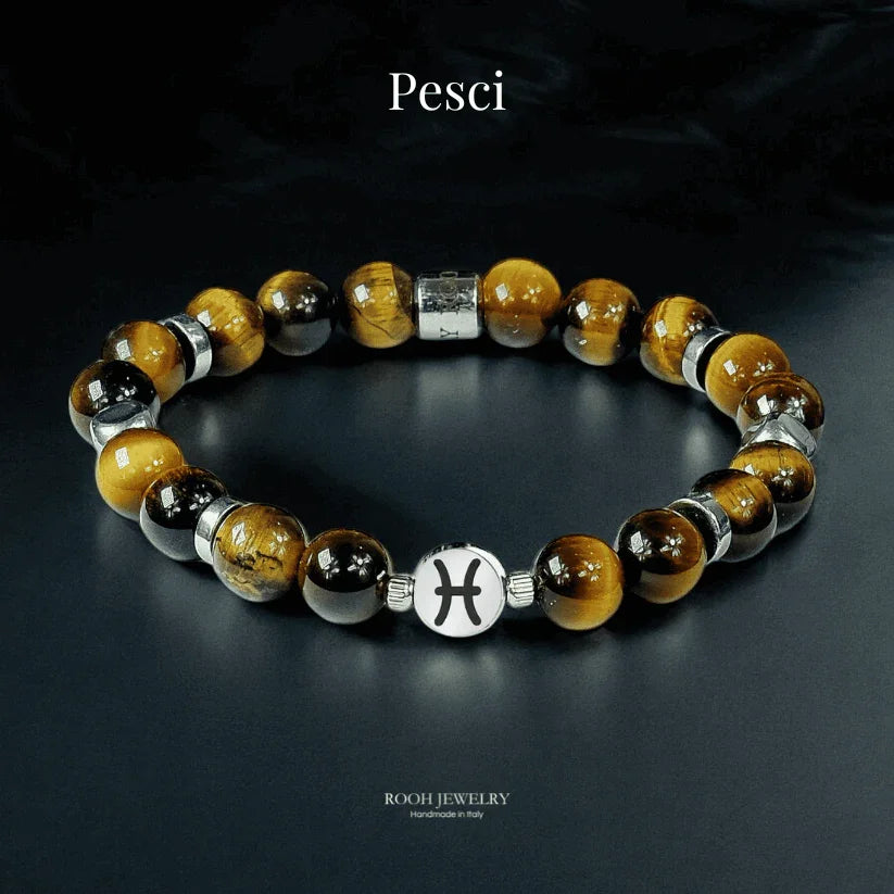 Pesci – Bracciale Zodiacale con Bigliettino del Segno - Rooh Jewelry
