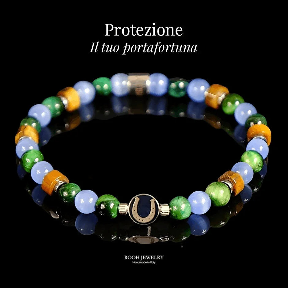 PROTEZIONE – Bracciale con Ferro di Cavallo e Pietre Naturali - Rooh Jewelry