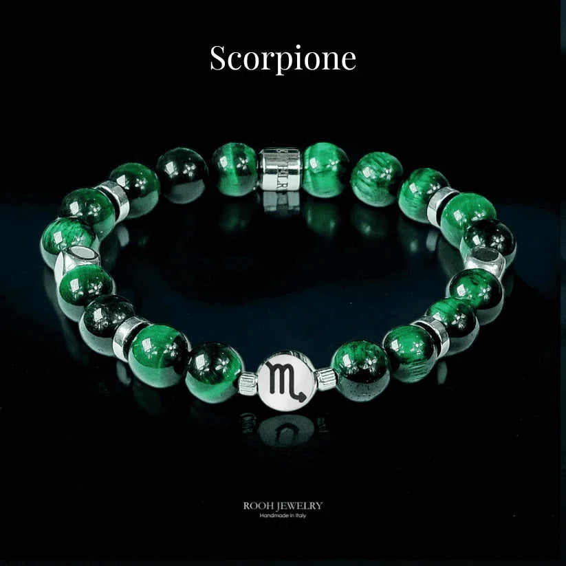 Scorpione – Bracciale Zodiacale con Bigliettino del Segno - Rooh Jewelry