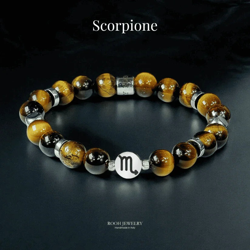 Scorpione – Bracciale Zodiacale con Bigliettino del Segno - Rooh Jewelry