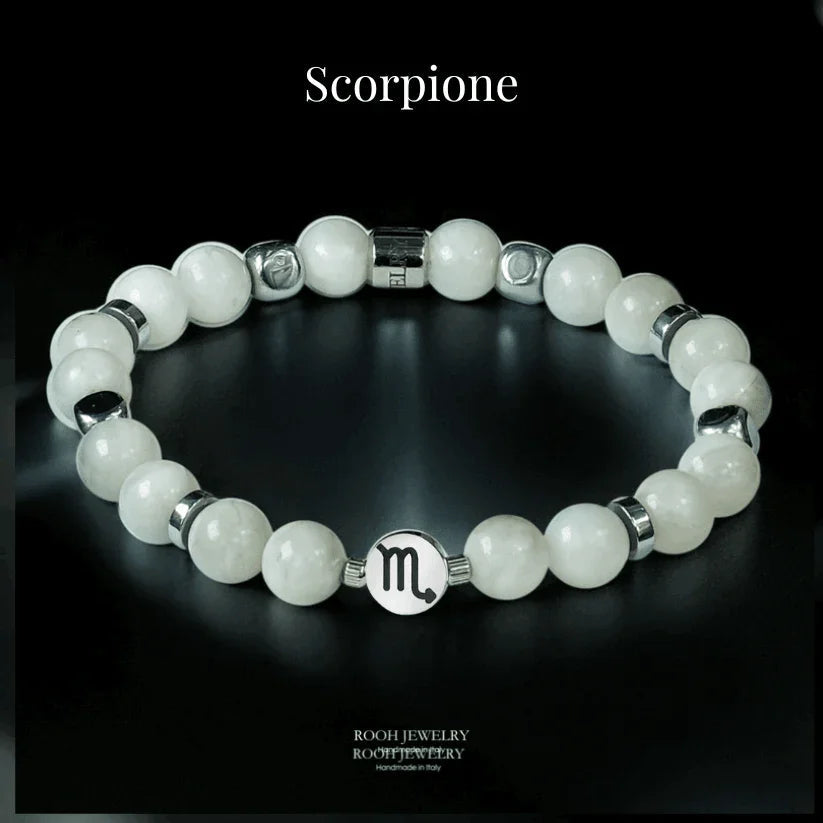 Scorpione – Bracciale Zodiacale con Bigliettino del Segno - Rooh Jewelry