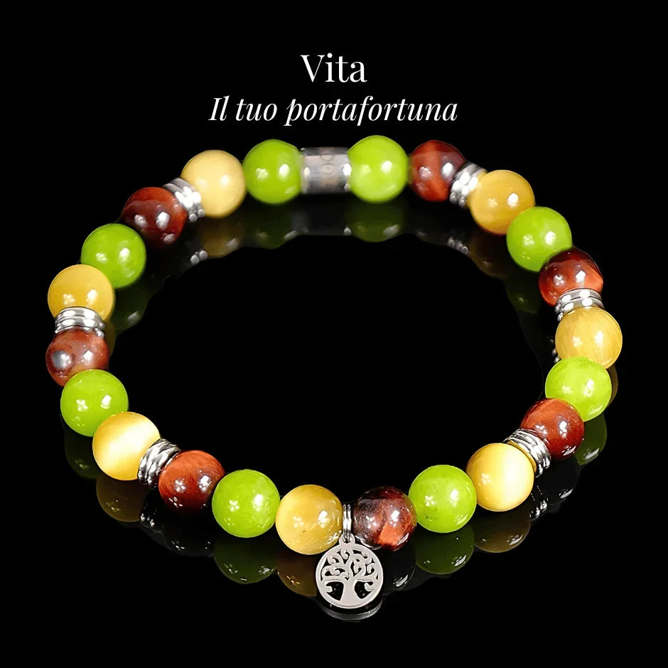 VITA – Bracciale Albero della Vita con Pietre Energetiche - Rooh Jewelry